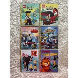 Little Golden Book Lego, Thomas & Friends, Garfield, Despicable Me- 6 Book Lot